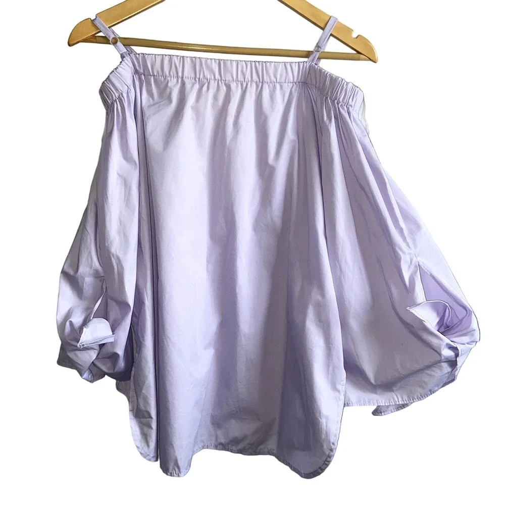 Seven Sisters Off The Shoulder Blouse Top XL Lavendar